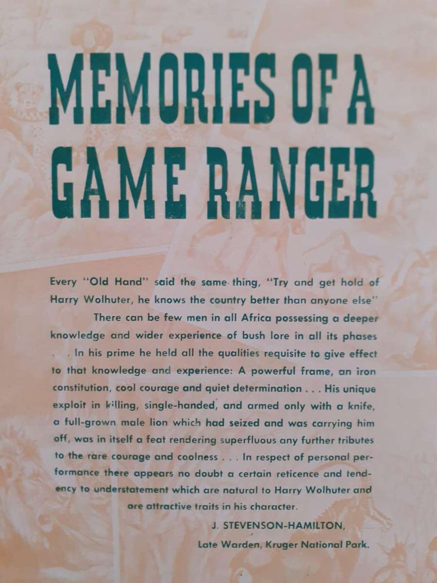 Memories of a Game Ranger ~ Harry Wolhuter