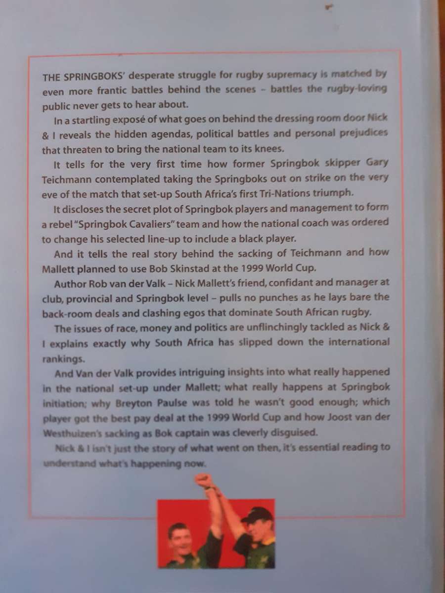 Nick & I - and Adventure in Rugby ~ van der Valk / Colquhoun