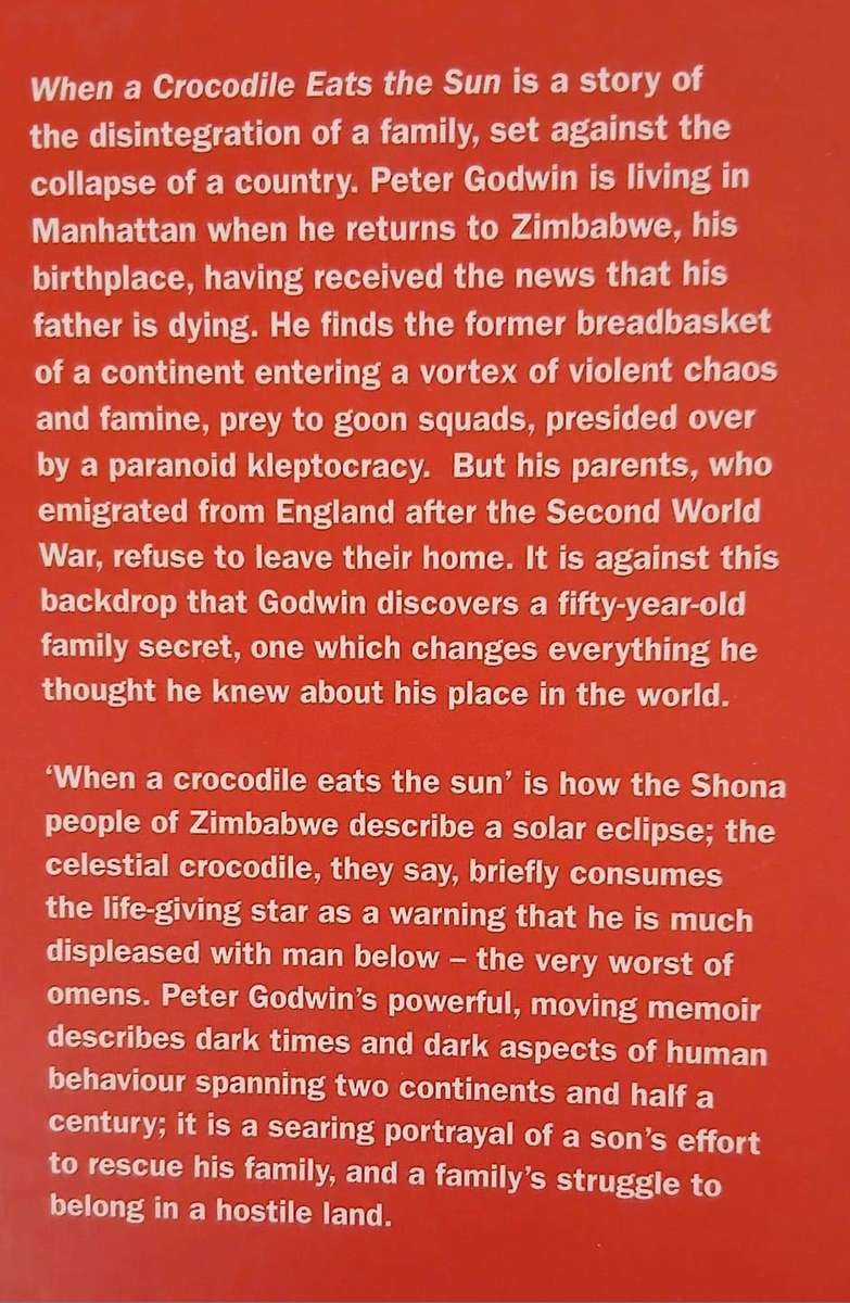 When a Crocodile Eats the Sun ~ Peter Godwin