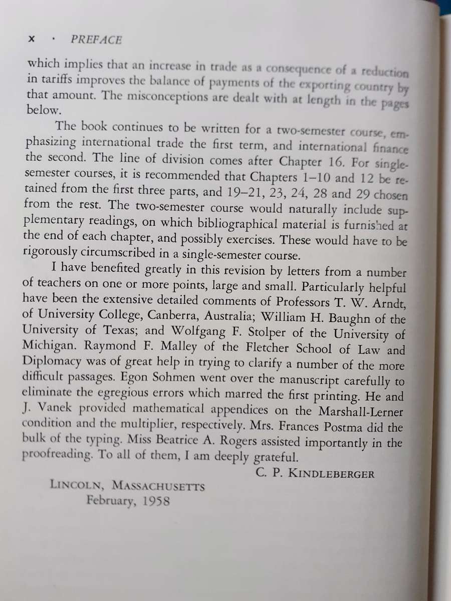 International Economics ~ Charles P Kindleberger