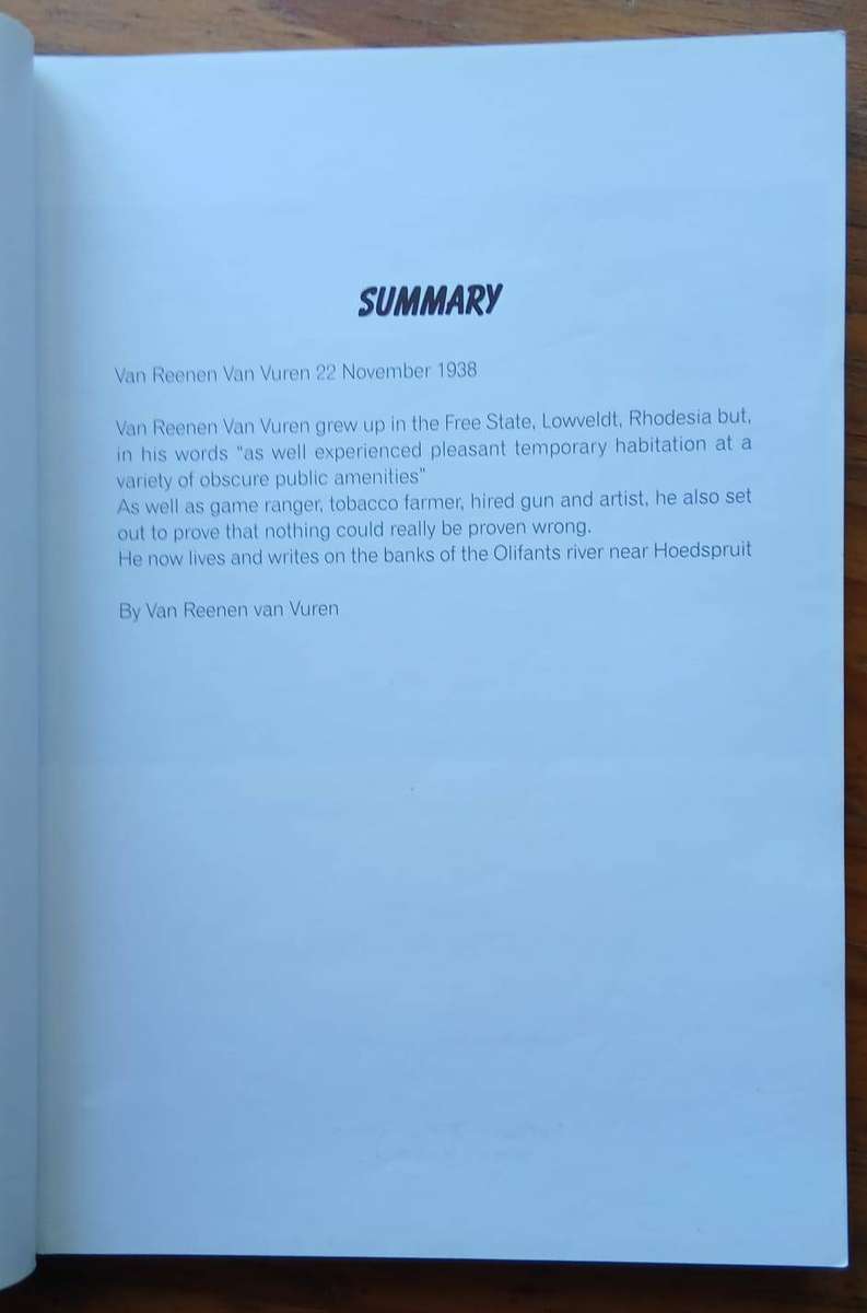 (signed) Lebombo Journals ~ Van Reenen van Vuren