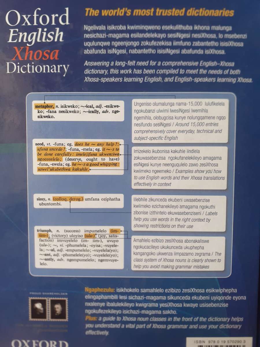 Oxford English Xhosa Dictionary