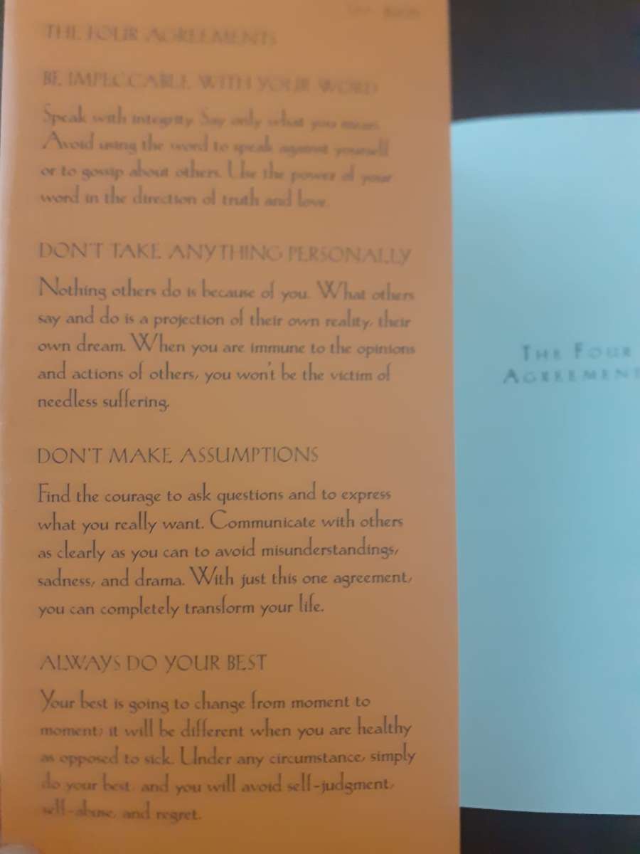 The Four Agreements ~ Don Miguel Ruiz