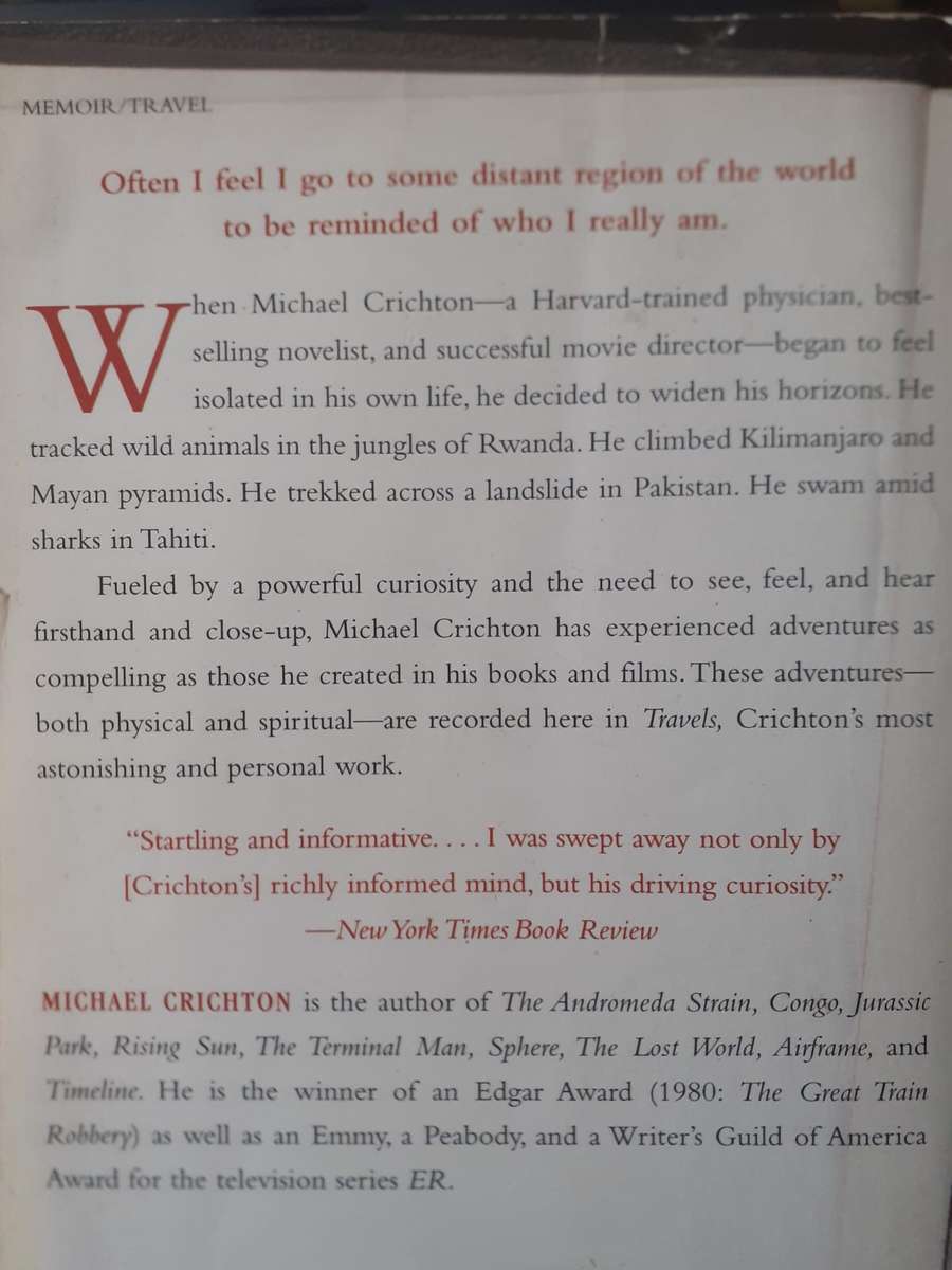 Travels ~ Michael Crichton