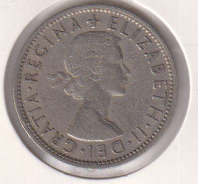 GREAT BRITAIN 2 SHILLINGS 1954 IN COIN FLIP