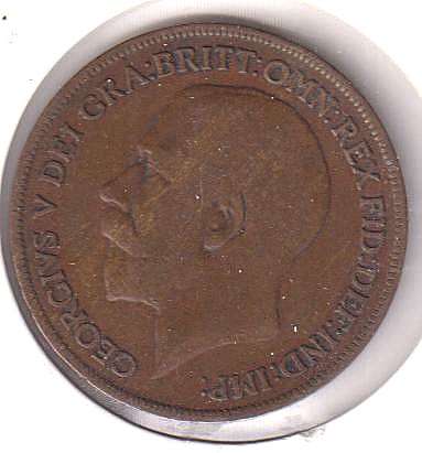 GREAT BRITAIN 1 PENNY  1920 IN COIN FLIP