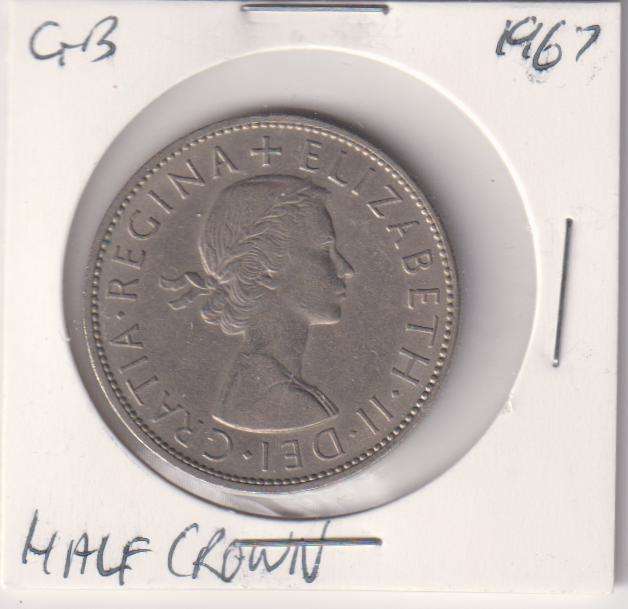 GREAT BRITAIN HALF CROWN 1967 IN COIN FLIP