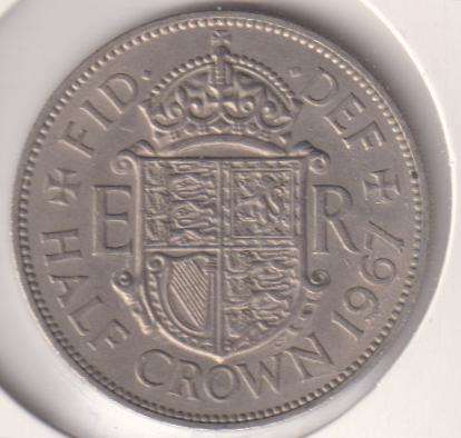 GREAT BRITAIN HALF CROWN 1967 IN COIN FLIP