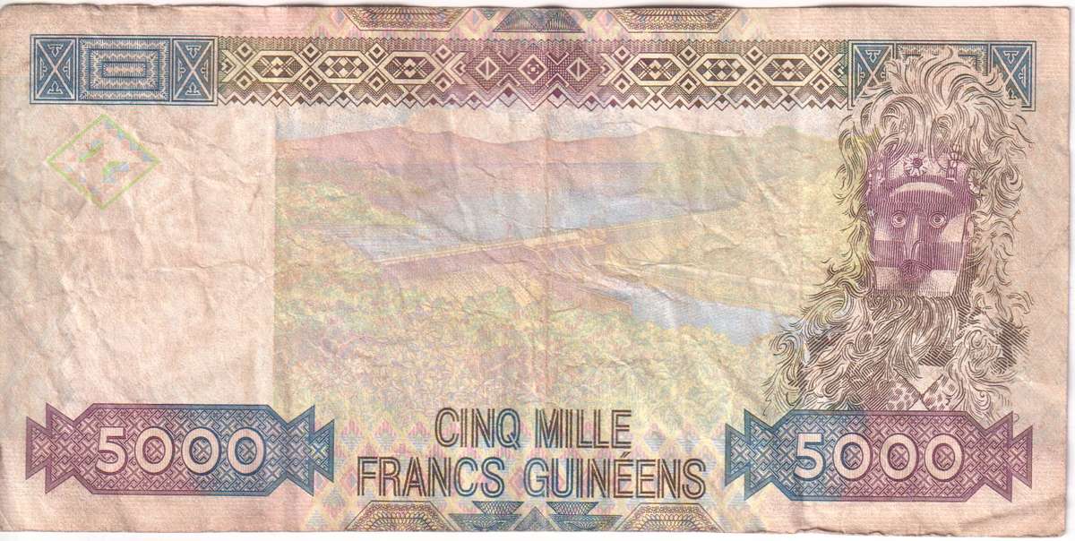 Guinea 5000 Francs 2012 P41  VF