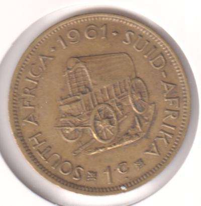 RSA 1 CENT 1961 IN COIN FLIP