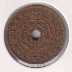 SOUTHERN RHODESIA  ½ PENNY 1952 IN COIN FLIP