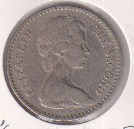 RHODESIA  25c Cents 1964 IN COIN FLIP