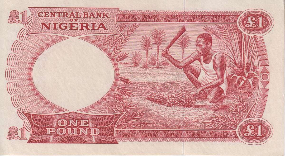 Nigeria 1 Pound 1965  P-8, A-UNC