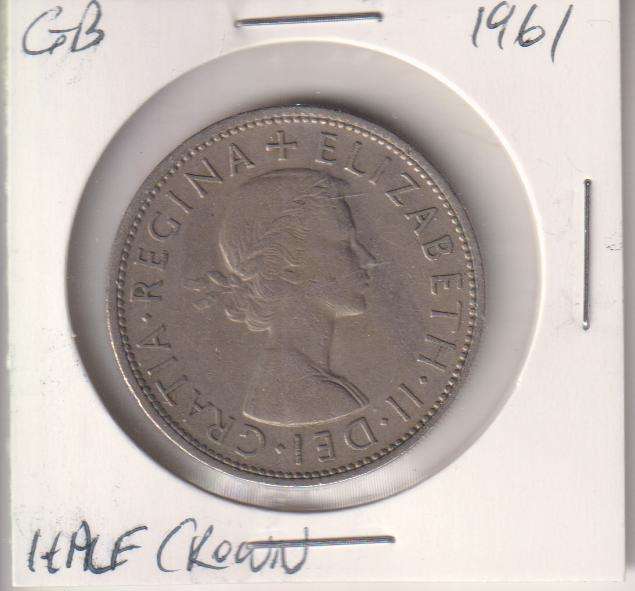 GREAT BRITAIN HALF CROWN 1961 IN COIN FLIP