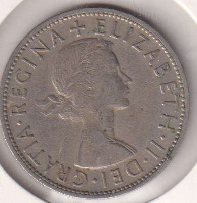 GREAT BRITAIN HALF CROWN 1962 IN COIN FLIP