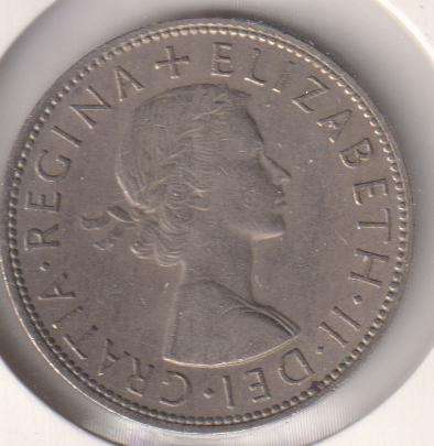 GREAT BRITAIN HALF CROWN 1964 IN COIN FLIP