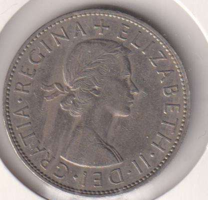 GREAT BRITAIN HALF CROWN 1966  IN COIN FLIP