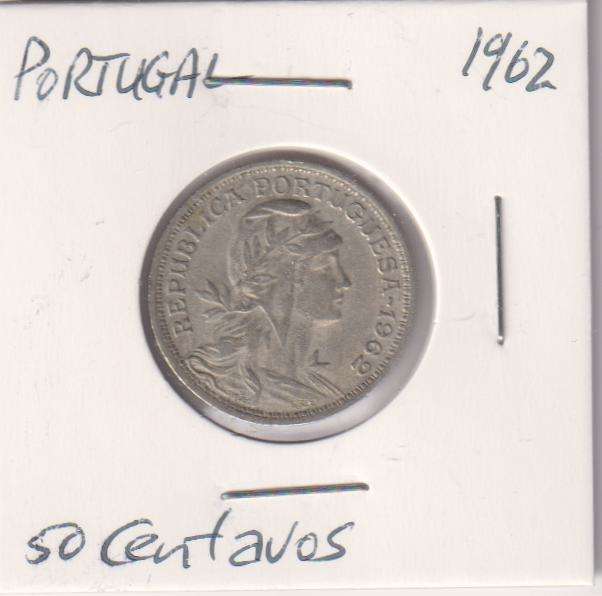 PORTUGAL 50 CENTAVOS 1962 IN COIN FLIP