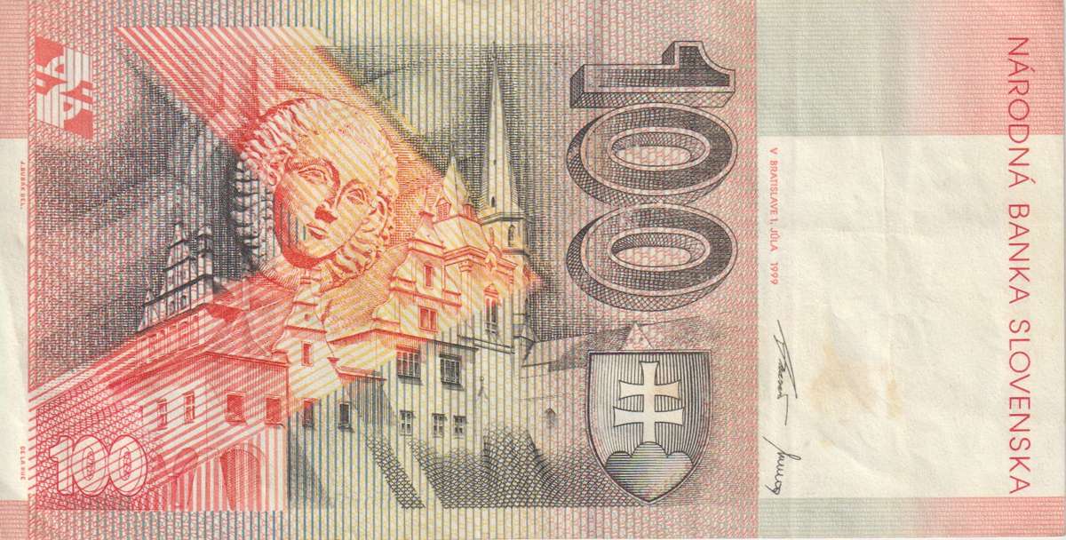 SLOVAKIA 100  KORUN P25  1999  VF