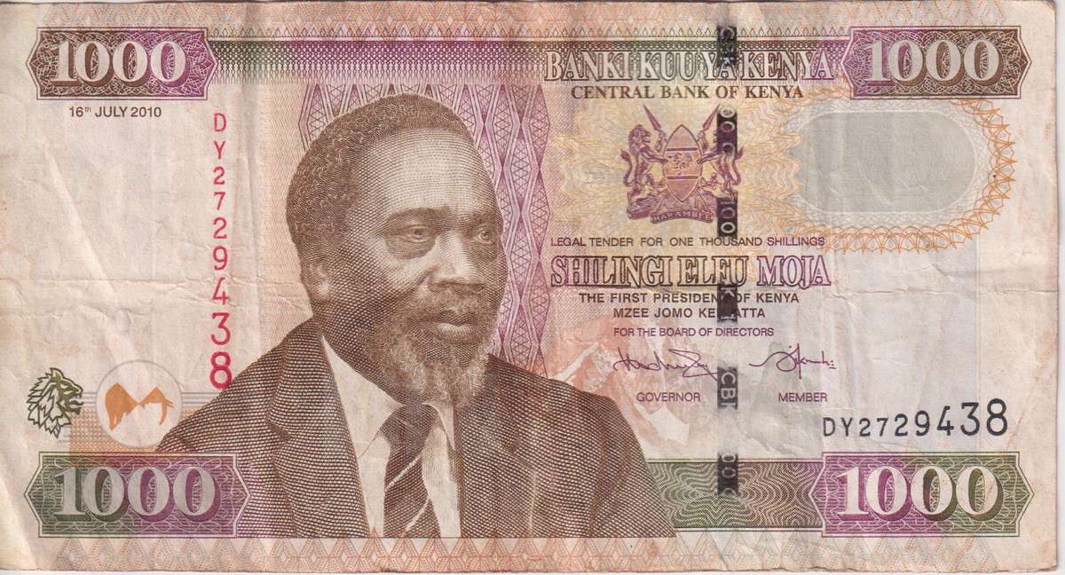 KENYA 1000 SHILLINGS 2010 P51e VF