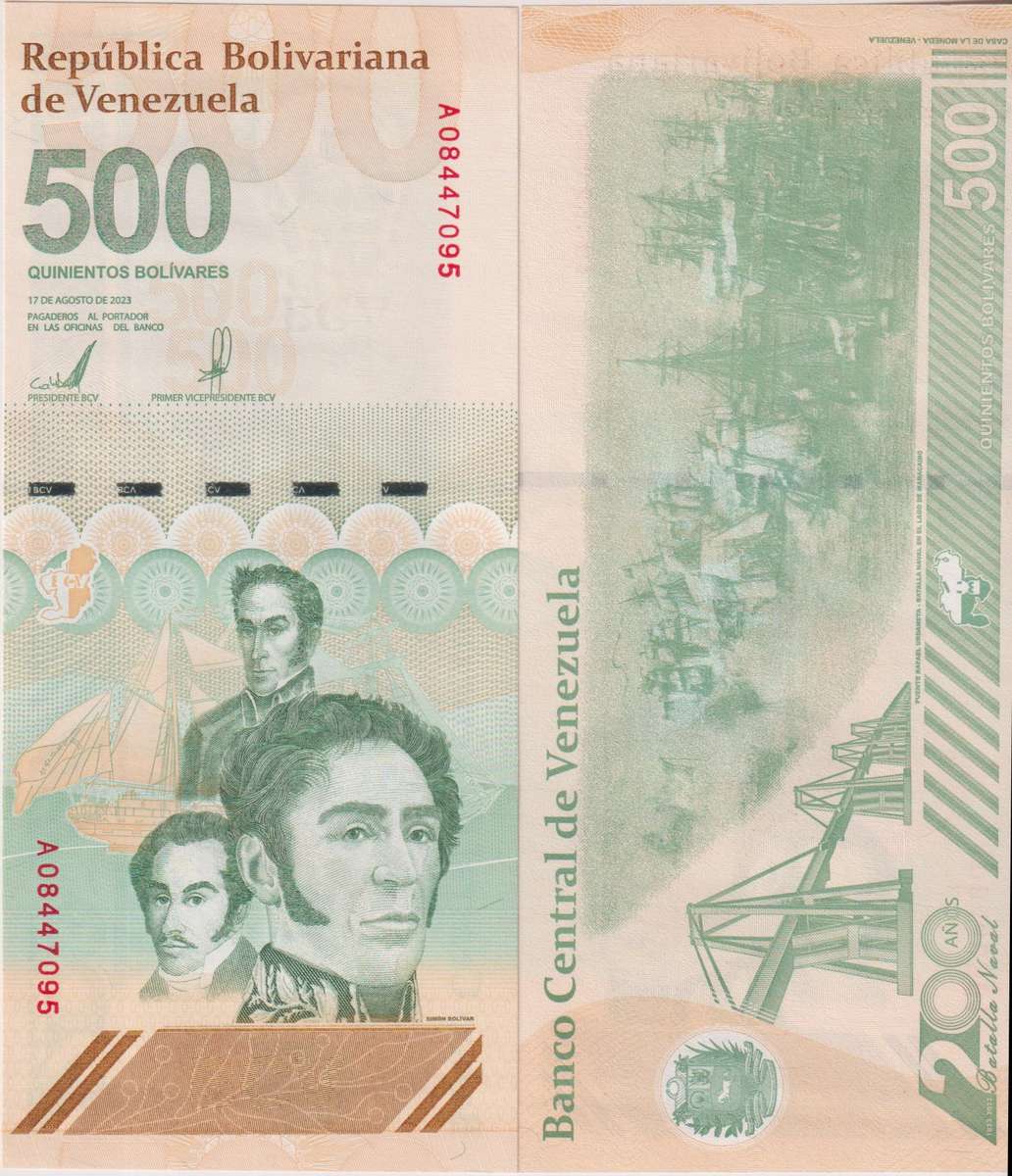 VENEZUELA 500 MILLION BOLIVARS DIGITALS 2023 P121 UNC