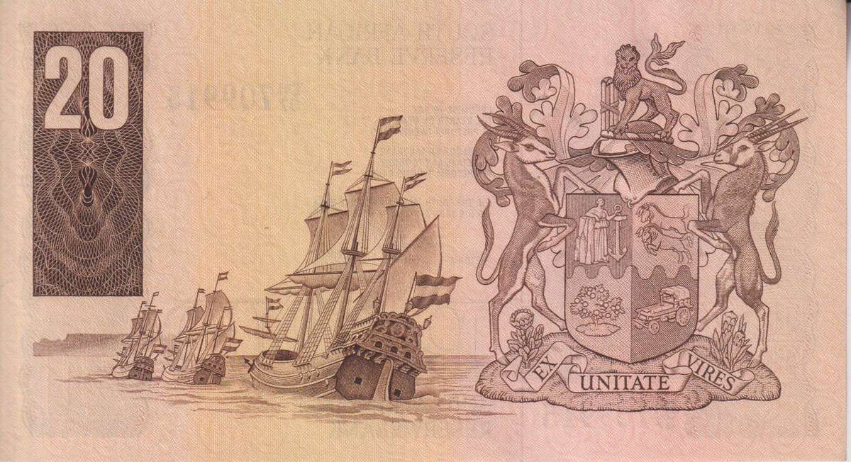 REPUBLIC OF SOUTH AFRICA - 1 20 RAND GERHARD DE KOCK E/A 1984 D4/37 A-UNC