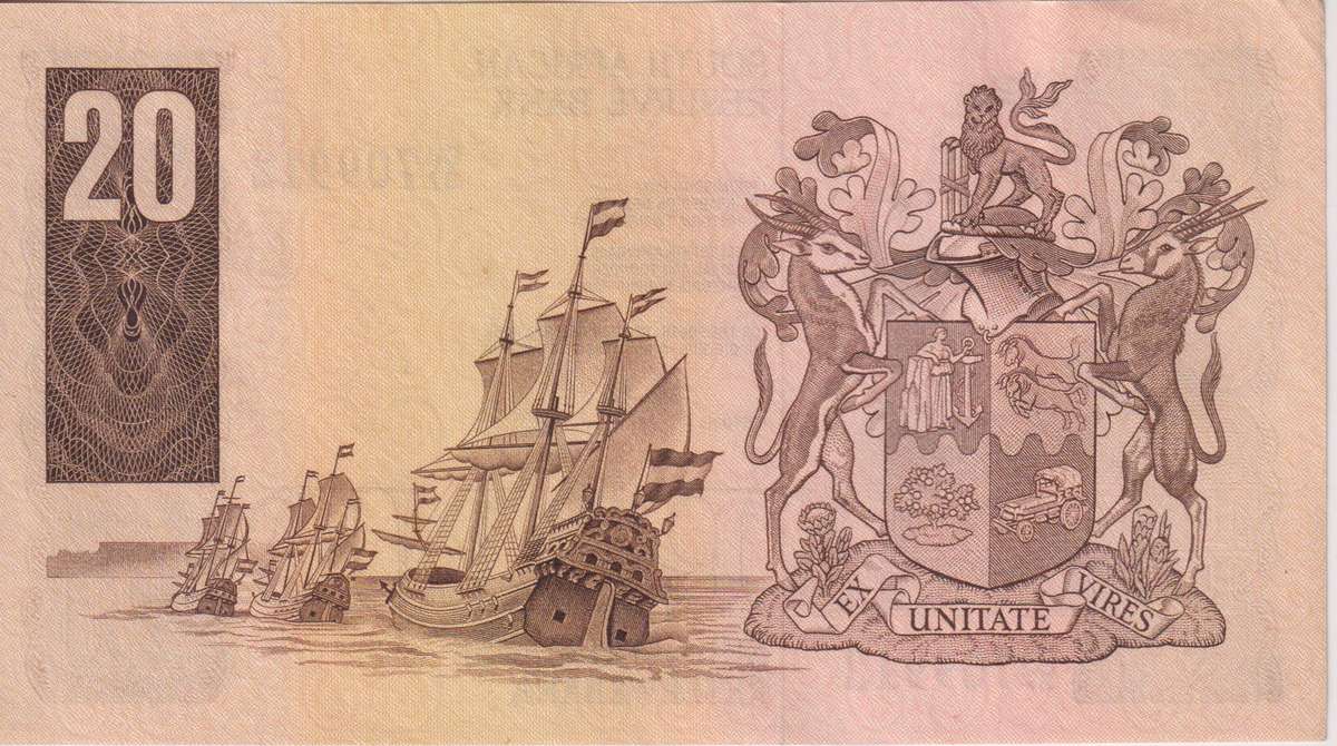 REPUBLIC OF SOUTH AFRICA - 1 20 RAND GERHARD DE KOCK E/A 1984 D4/37 A-UNC