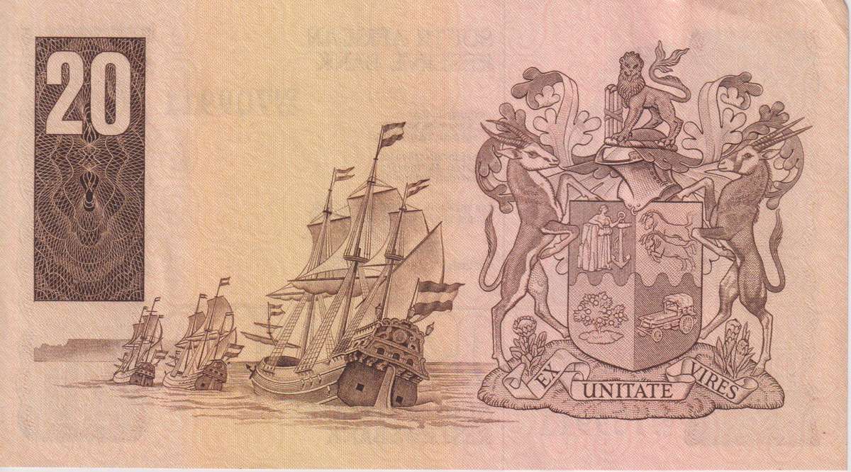 REPUBLIC OF SOUTH AFRICA - 1 20 RAND GERHARD DE KOCK E/A 1984 D4/37 A-UNC