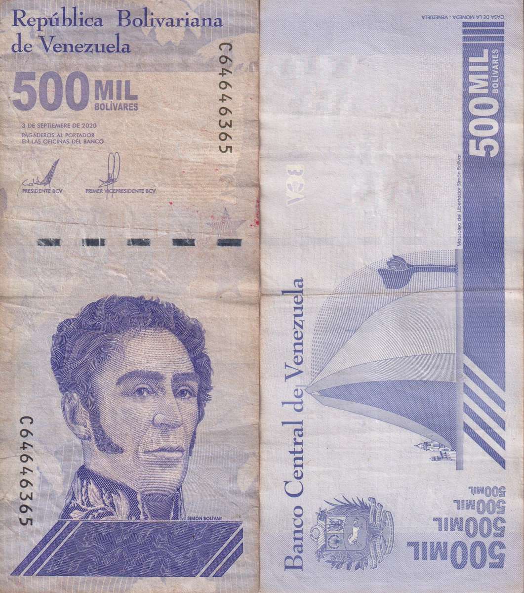 Venezuela 500,000 Bolivar Soberano 2020 P-113 VF