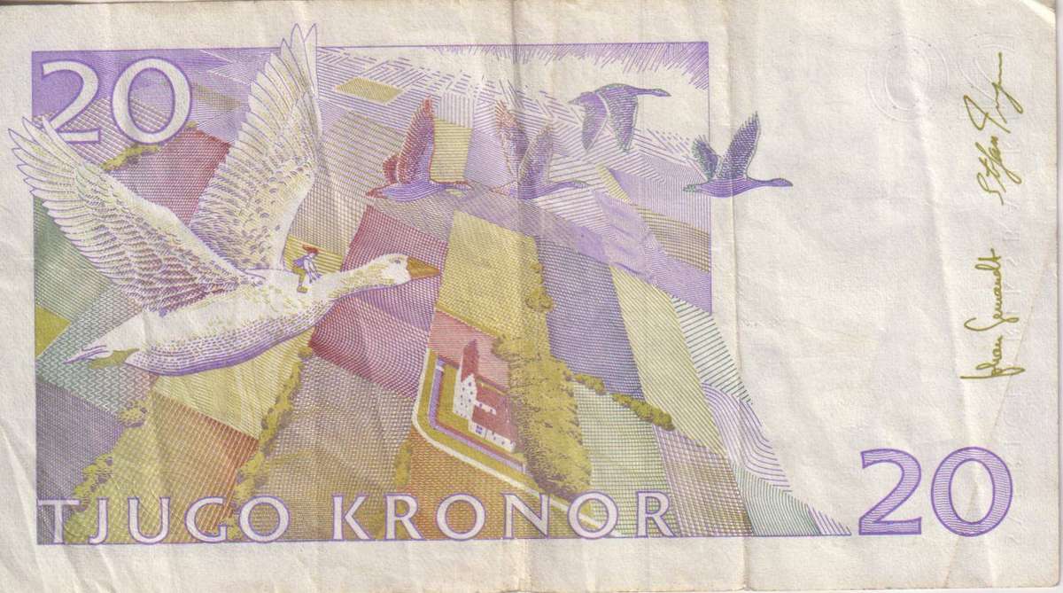 Sweden, 20 Kronor  1991  P-61  VF