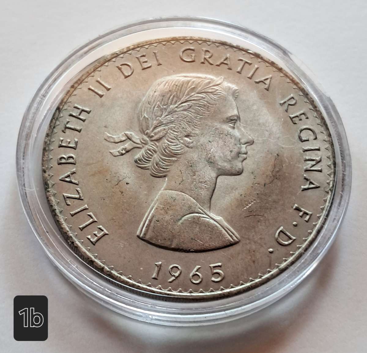 UNITED KINGDOM 1 CROWN Elizabeth II (Death of Sir Winston Churchill) 1965