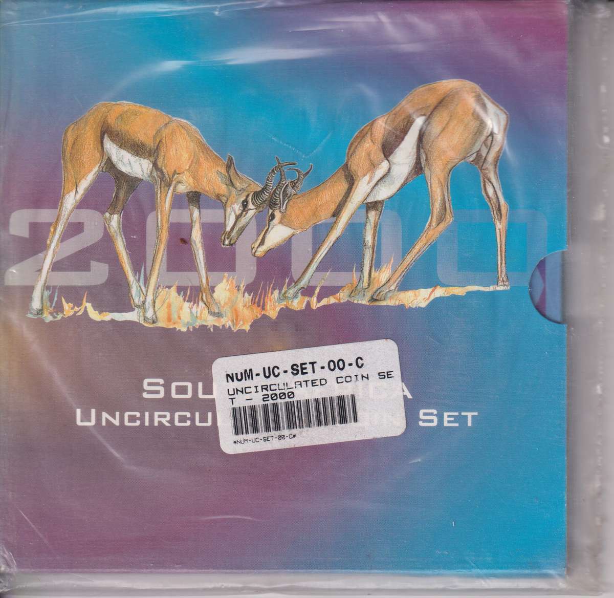 REPUBLIC OF SOUTH AFRICA - 2000 Circulation set of Uncirculated coins