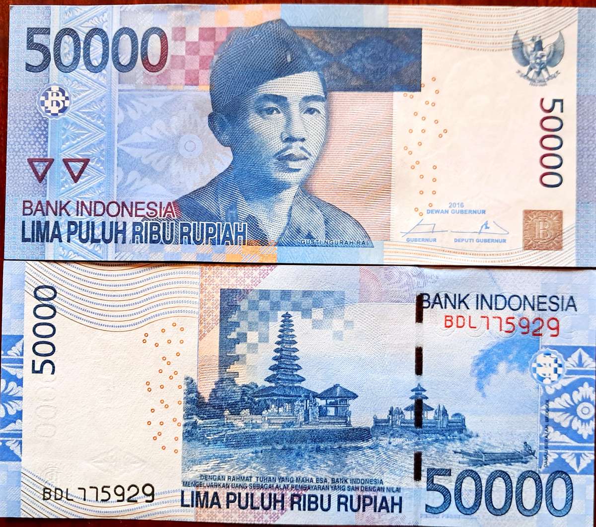 Indonesia 50,000 Rupiah  2016 P-152g.2,  UNC