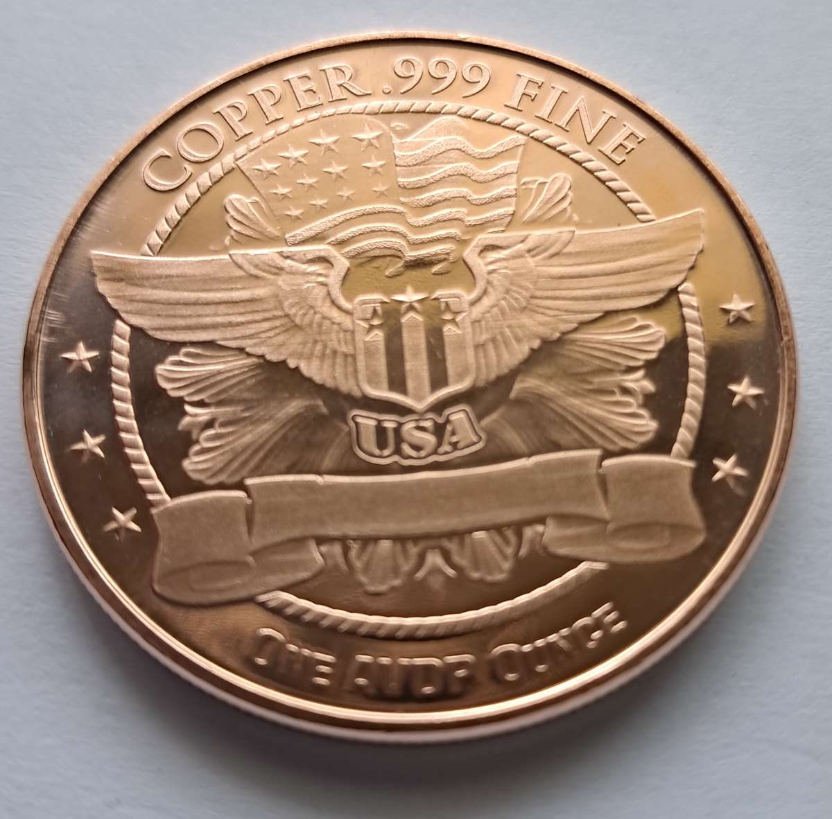 USA - MORGAN DOLLAR ROUND - 1 OZ COPPER - BEAUTIFUL!