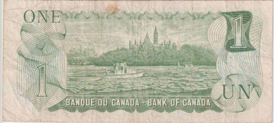 CANADA $1 Banknote Queen Elizabeth ll 1973 P85c  VF