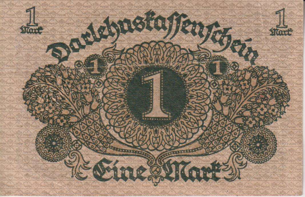 GERMANY  1 Mark (Darlehnskassenschein) 1920 P58 XF