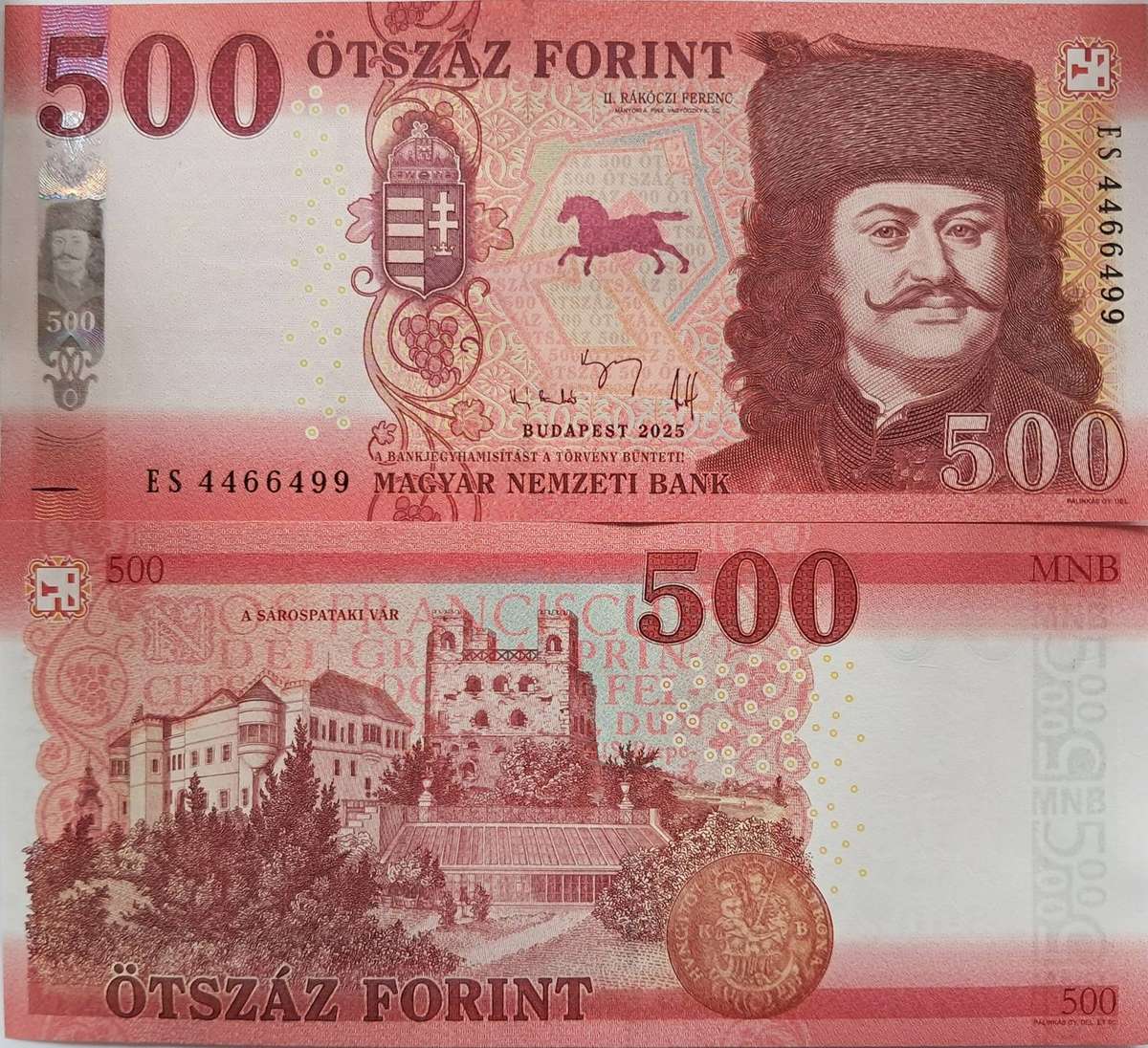 HUNGARY 500 FORINT 2018 P202 UNC