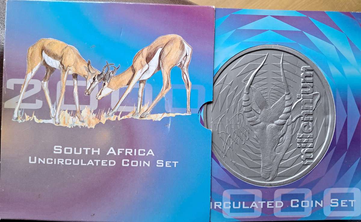 REPUBLIC OF SOUTH AFRICA - 2000 Circulation set of Uncirculated coins