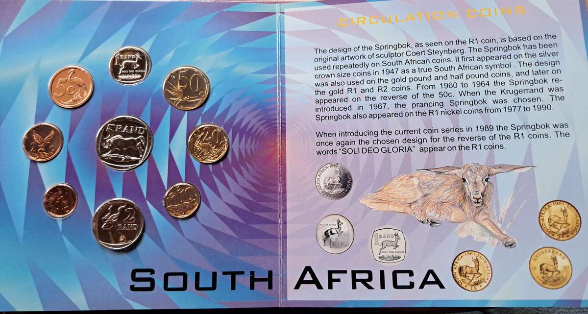 REPUBLIC OF SOUTH AFRICA - 2000 Circulation set of Uncirculated coins