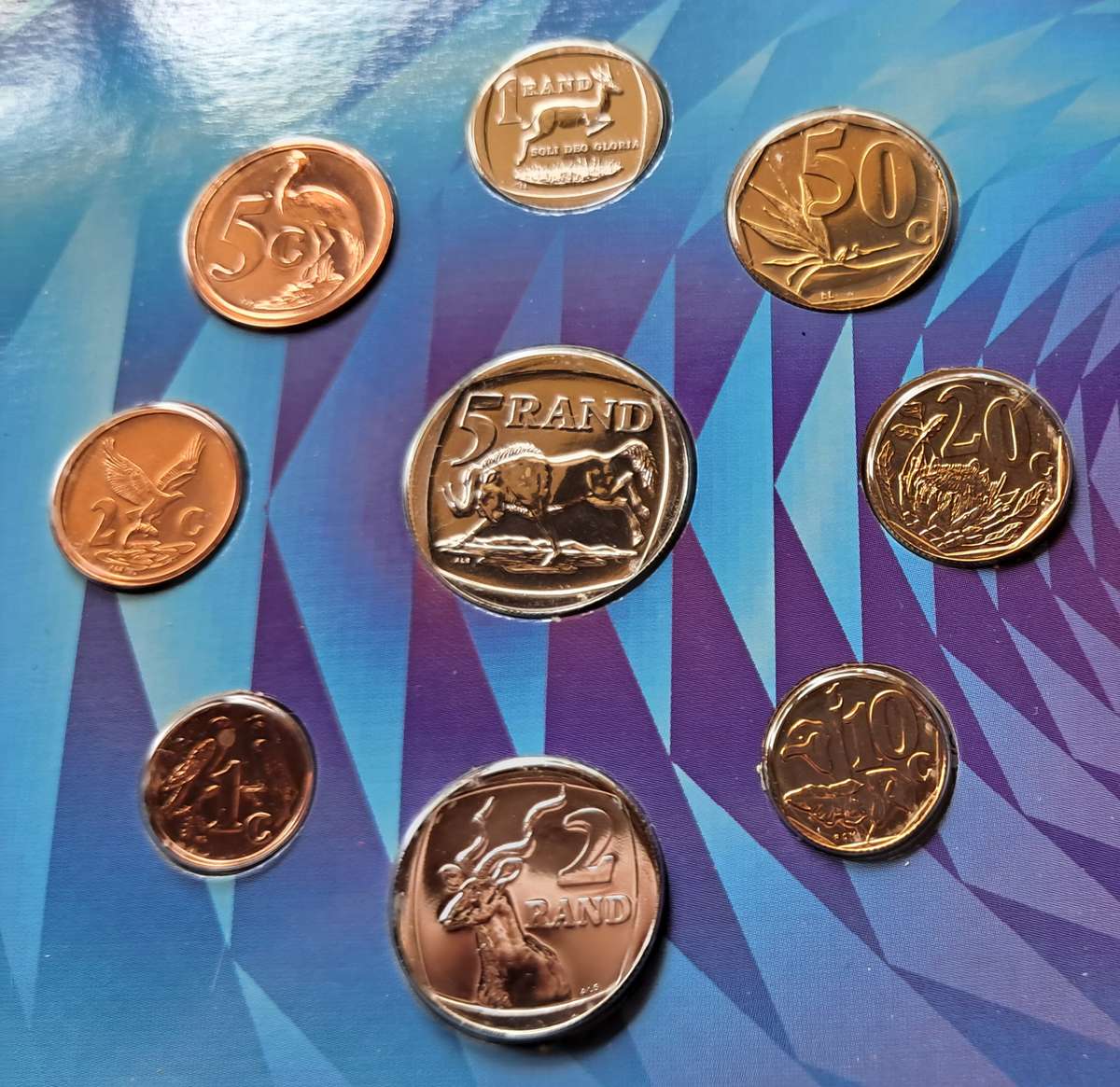 REPUBLIC OF SOUTH AFRICA - 2000 Circulation set of Uncirculated coins