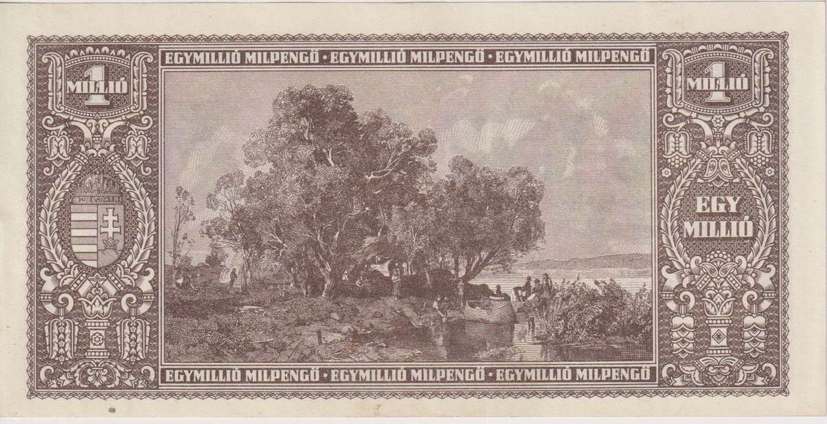 WW2 - HUNGARY 1 BILLION PENGO  1946 P128  XF