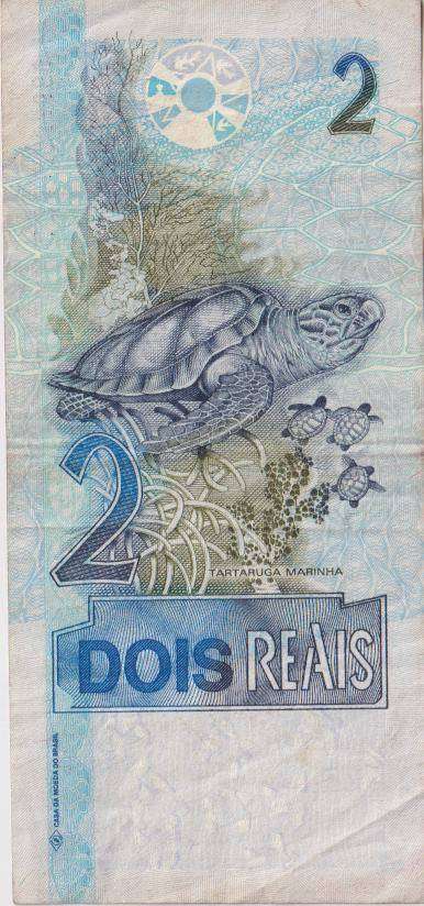BRAZIL 2 REAIS 2008 P249e  VF