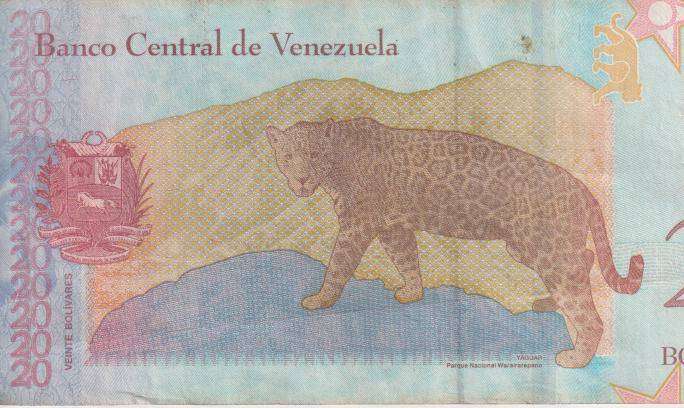 Venezuela 20 Bolivars  2018 P104  VF