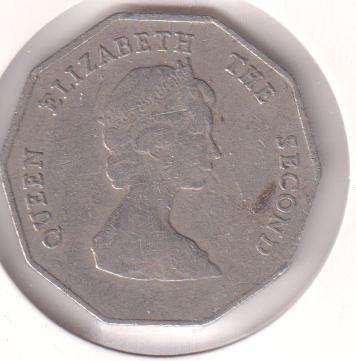 EAST CARIBBEAN STATES ONE DOLLAR 1996 IN COIN FLIP