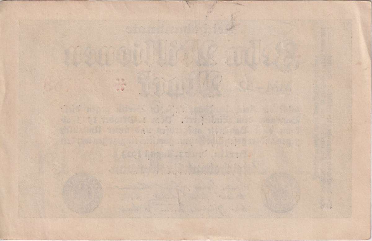 GERMANY  10 000 000 Mark (Reichsbanknote) 1923 P106 VF