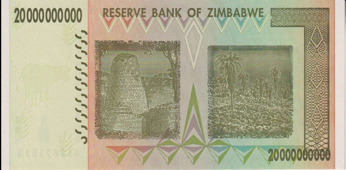 ZIMBABWE 20 BILLION DOLLARS  2008 P87  UNC