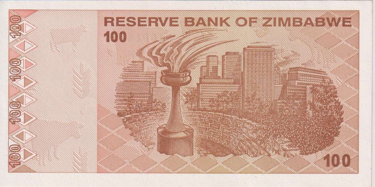 Zimbabwe 100 Dollars 2009, P-97 UNC