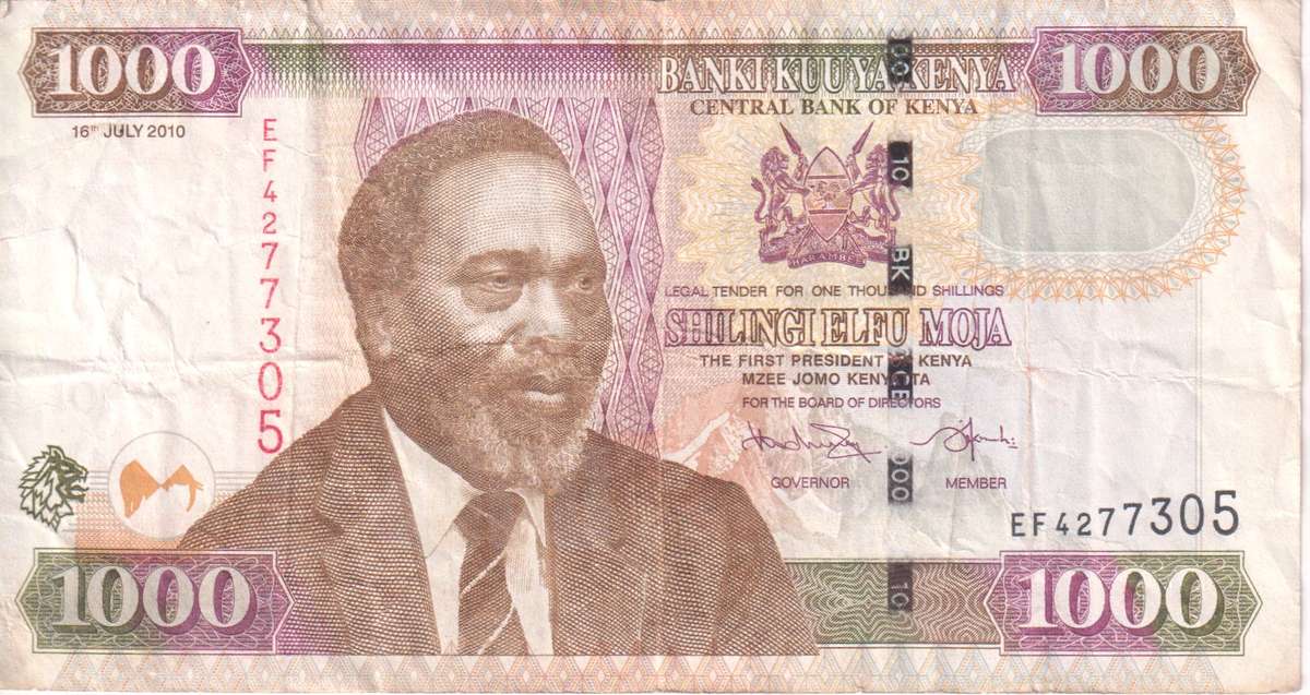 KENYA 1000 SHILLINGS 2010 P51e VF