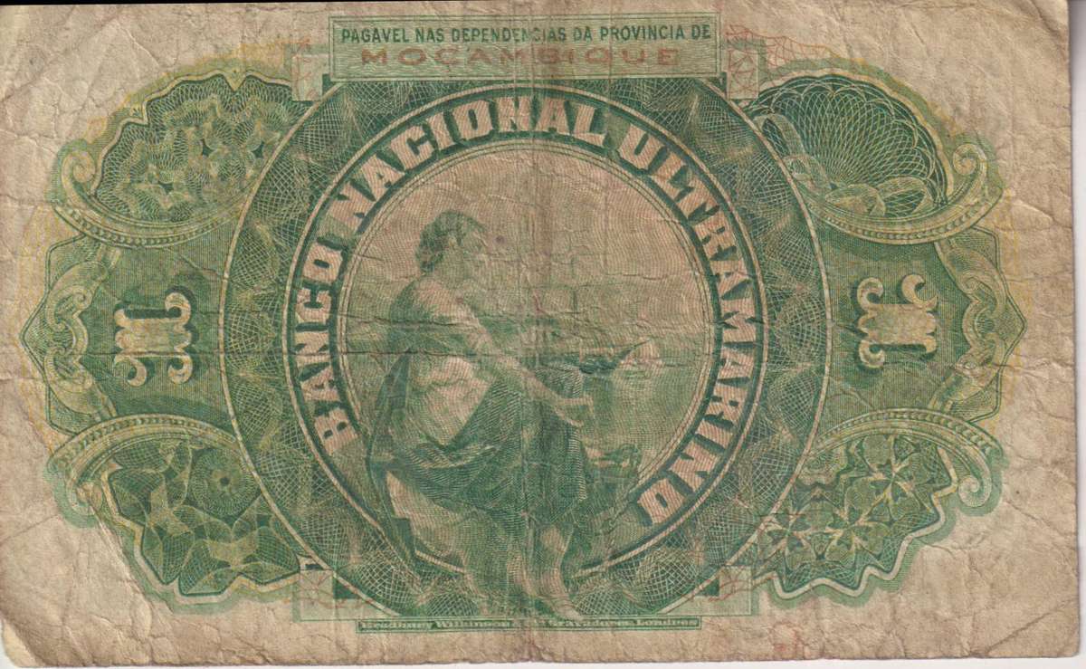 Portuguese Mozambique 1 Escudo 1921 P66  F