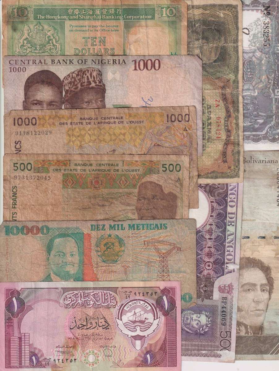 CLEARANCE SALE - Several Old and Damaged Banknotes -  SEE 2 SCANS